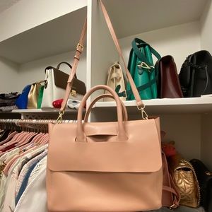 Lattelier pink shoulder bag/tote